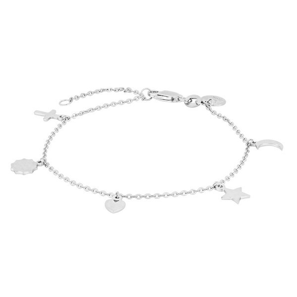 Nordahl Jewellery - CHARM52 armbånd i sølv m. amuletter